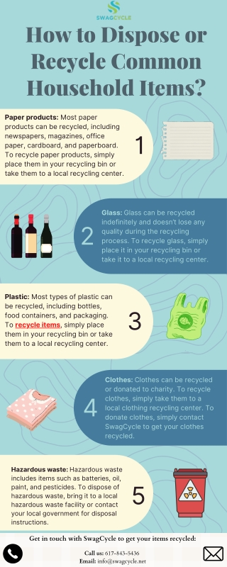 How to Dispose or Recycle Common Household Items