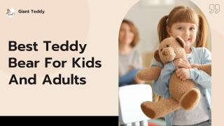 Best Teddy Bear For Kids And Adults