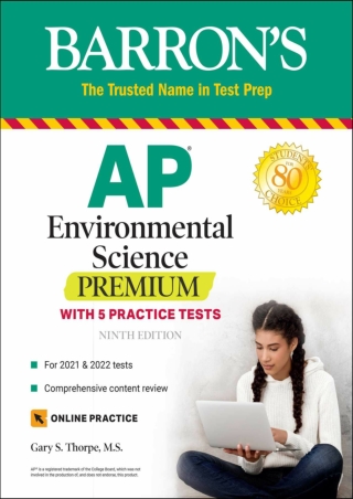 EBOOK AP Environmental Science Premium With 5 Practice Tests Barron s Test