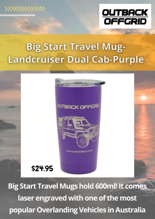 Order Landcruiser Dual Cab Travel Mug From Outback Offgrid