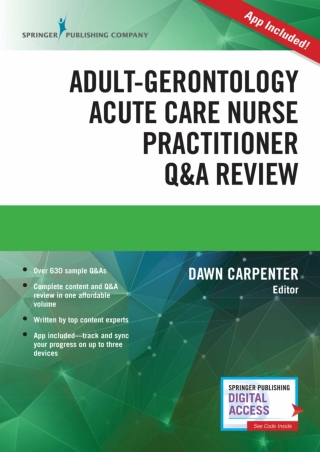 DOWNLOAD Adult Gerontology Acute Care Nurse Practitioner Q A Review