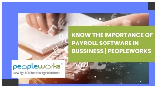 KNOW THE IMPORTANCE OF PAYROLL SOFTWARE IN BUSSINESS | PEOPLEWORKS