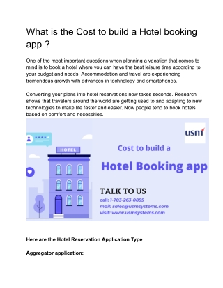 hotel booking app - Google Docs