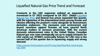 Liquefied Natural Gas Supply online