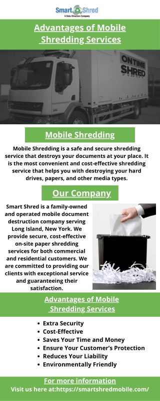 Advantages of Mobile Shredding Services