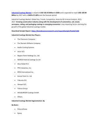 Industrial Coatings Market