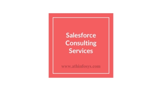 Salesforce Consulting Services