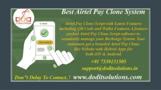 Online Best Airtel Pay Clone System - DOD IT SOLUTIONS