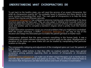 Understanding What Chiropractors Do