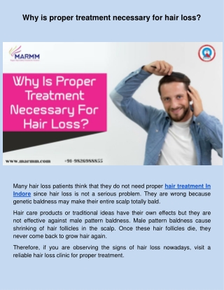 Why is proper treatment necessary for hair loss_.docx