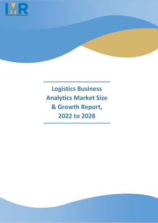 Logistics Business Analytics Market