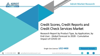 Credit Scores, Credit Reports and Credit Check Services market