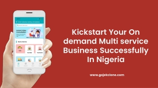 Kickstart Your On demand Multi service Business Successfully In Nigeria