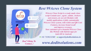 Online Best 99acres Clone System - DOD IT SOLUTIONS