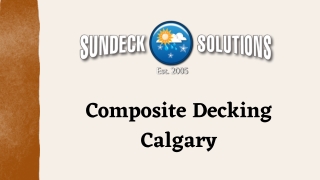 Composite Decking Calgary