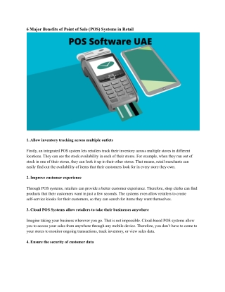 POS Software  UAE