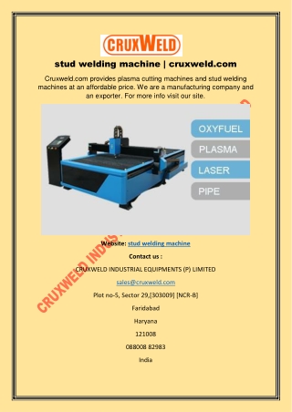 stud welding machine | cruxweld.com