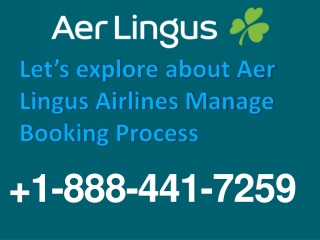 Aer Lingus Airlines Manage Booking