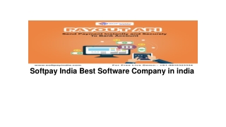 Softpay India Best Software Company in india