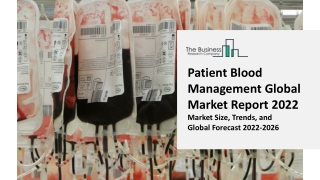 Global Patient Blood Management Market Forecasts to 2031