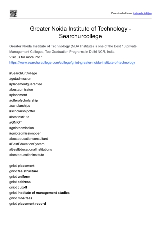 Greater Noida Institute of Technology fees  - Searchurcollege