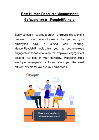 Best human resource management software india - PeopleHR India