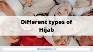 Different types of Hijab