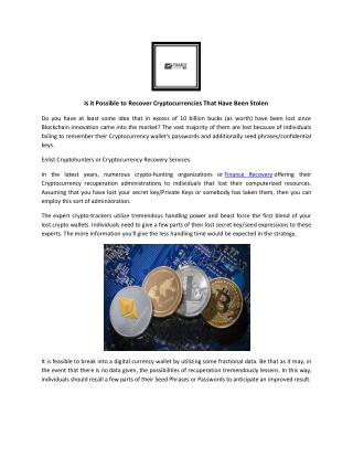 Forex Scam Recovery - Finance Recovery