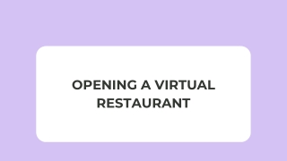 Opening A Virtual Restaurant PPT