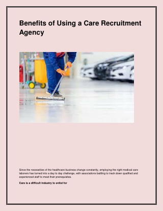 Find the best cleaning recruitment in Gedling