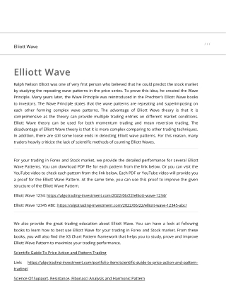 Elliott Wave