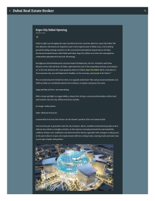 Expo City Dubai Opening