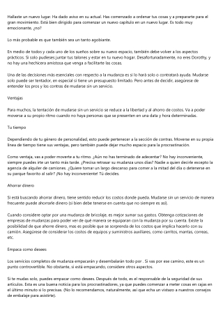 Aquí hay algunos consejos de una de las mejores empresas de mudanzas en España