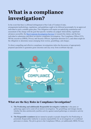 Compliance investigation - Corporate Investigation.docx