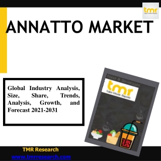 Annatto Market : Detailed Insights Into Growth Trends
