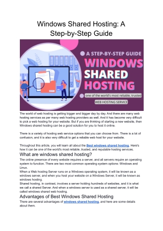 Shared Windows Hosting_ A Step-by-Step Guide