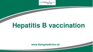 Hepatitis B vaccination