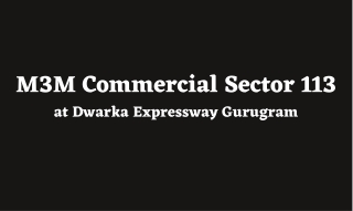 M3M Commercial Sector 113 Dwarka Expressway Gurugram - Brochure