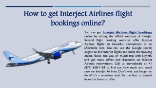 Interject Airlines flight bookings online