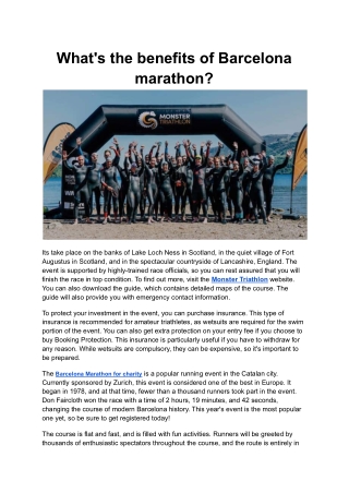 What's the benefits of Barcelona marathon.pdf