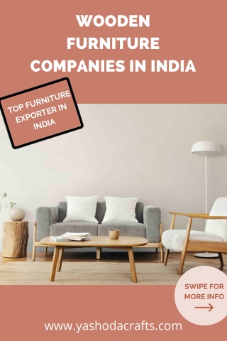 24. Wooden Furniture Companies In India