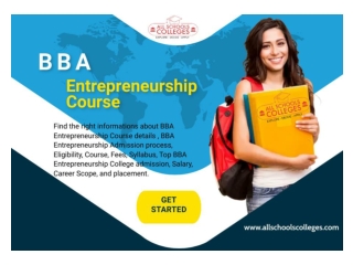 BBA Entrepreneurship Course