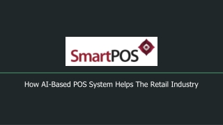 How AI-Based POS System Helps The Retail Industry