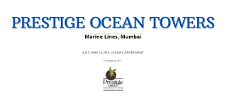 Prestige Ocean Towers  Marine Lines Mumbai Brochure