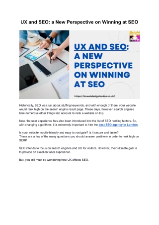 UX and SEO_ a New Perspective on Winning at SEO
