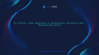 Is Static Code Analysis a Salesforce Security and Monitoring Tool