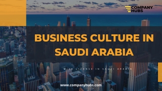 Business culture in Saudi Arabia