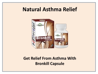 Alleviate the Symptoms of Asthma with Bronkill Capsule