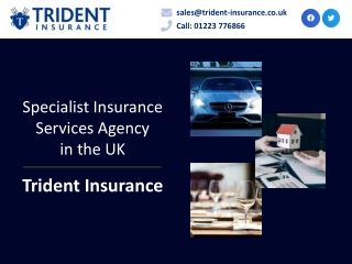 Specialist Insurance Services Agency in the UK