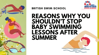 Reasons Why You Shouldn’t Stop Swimming Lessons for Babies and Toddlers After Summer